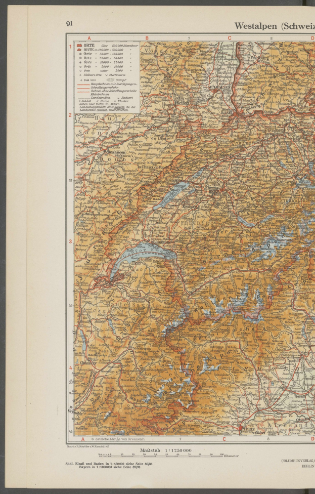 Alte detaillierte Karte der Westfalen-Region Deutschlands auf schwarzem Hintergrund, die geografische Merkmale wie Flüsse, Berge und Städte mit zusätzlichen Textinformationen zeigt.